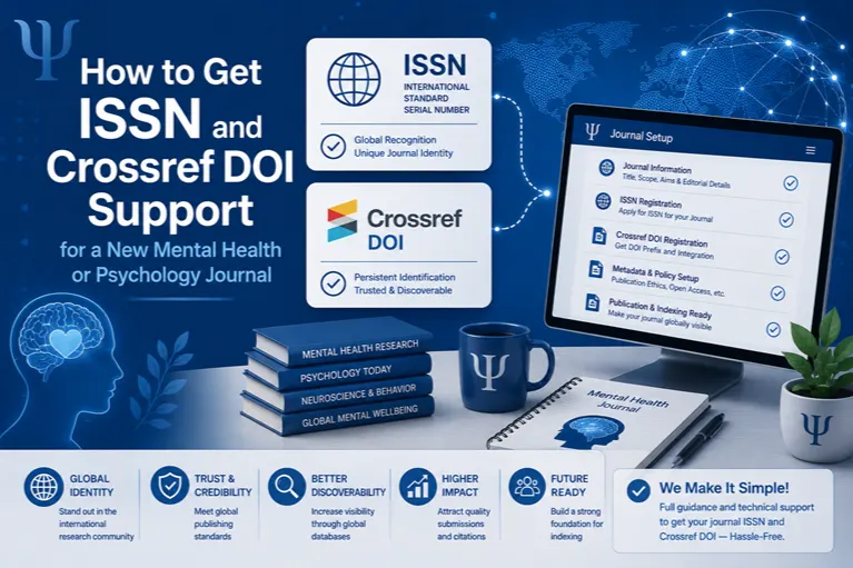 How to Get ISSN and Crossref DOI Support for a New Mental Health or Psychology Journal